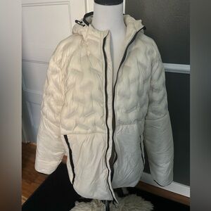 EUC, Packable Cream Old Navy Puffer Coat, Women’s L